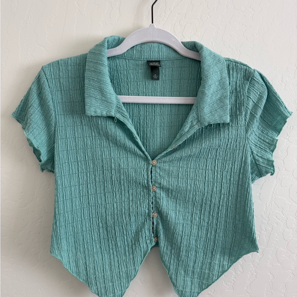 Wild Fable Turquoise Button-Down Shirt
